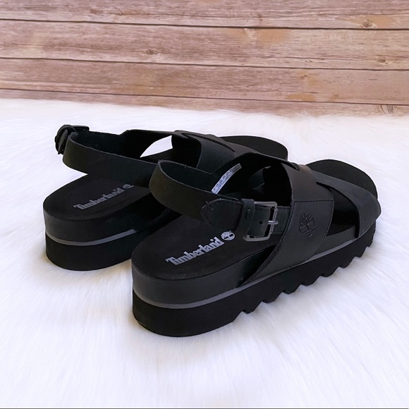 Timberland Women’s Santa Monica Sunrise Black Sandals - Picture 5 of 8